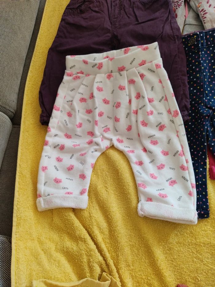 Lot 6 pantalons adidas orchestra catimini Kiabi dpam 6 mois - photo numéro 2