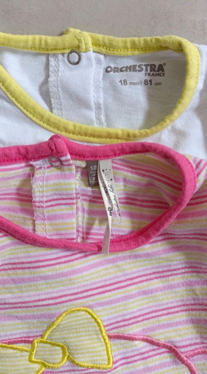 Lot de 2 pyjamas légers fille - 18 mois - photo numéro 9