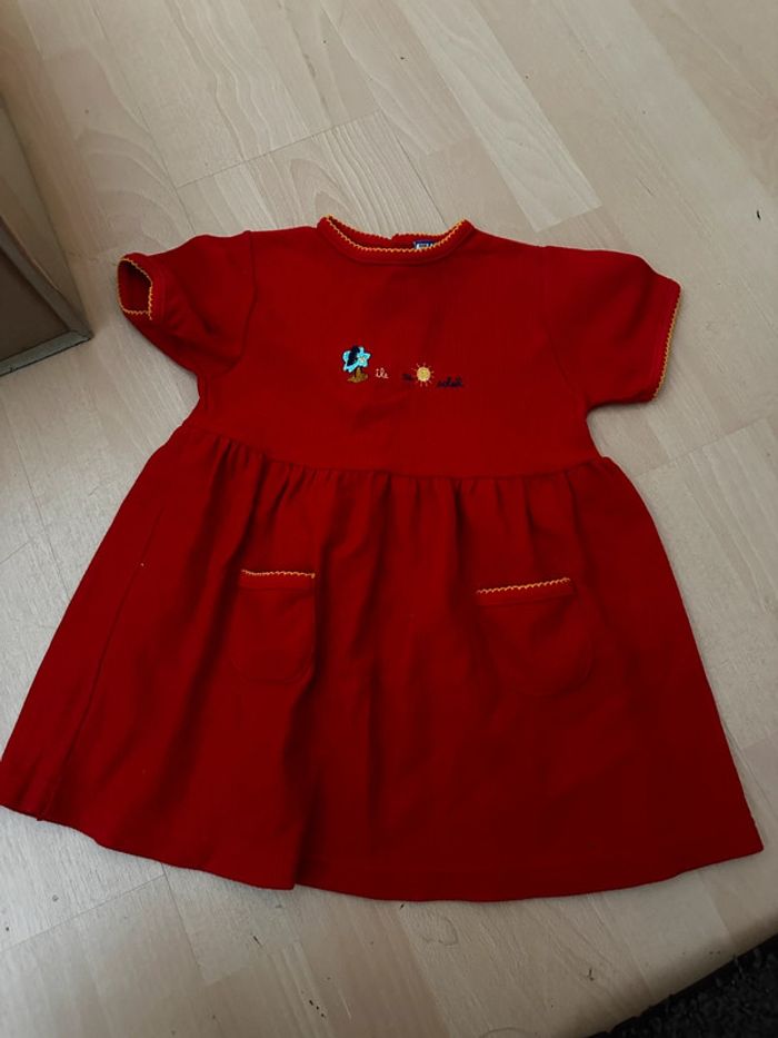 Robe rouge 23m bob et Julie