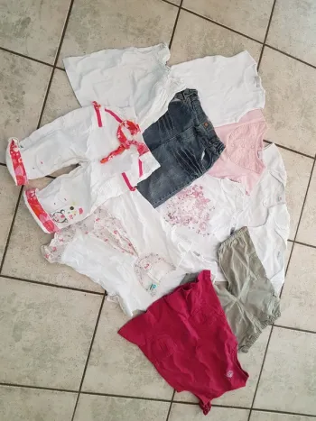 Lot de 12 habits fille, 18 mois