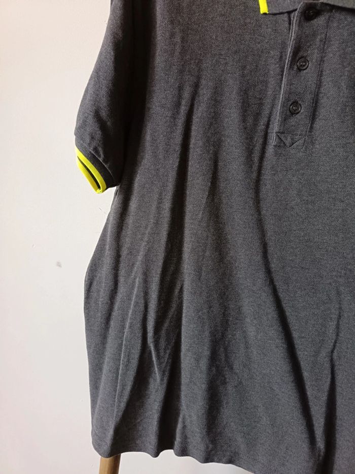 Polo gris et jaune fluo Kenzo - photo numéro 4