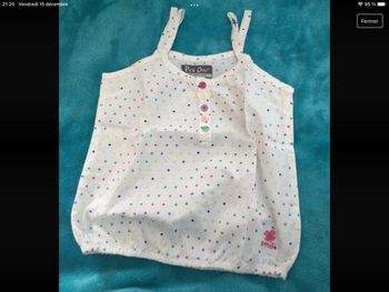 haut à bretelles pick ouic 5 ans tbe  top debardeur