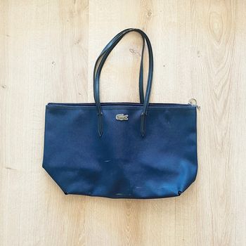 Lacoste Sac Shopper / Shopping Bag Femme Bleu Sombre Exclusive Woman Fashion Mode Casual