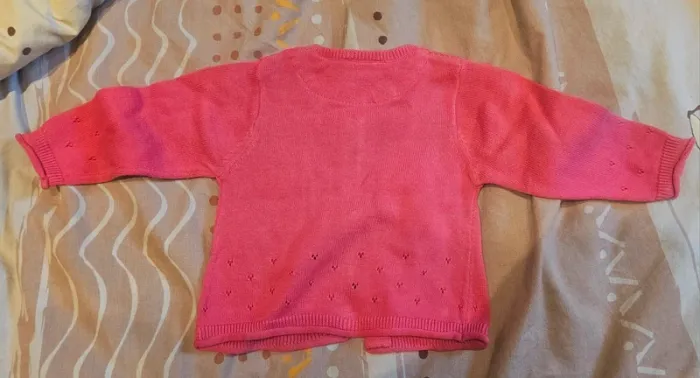 Gilet rose grain de blé - photo numéro 2