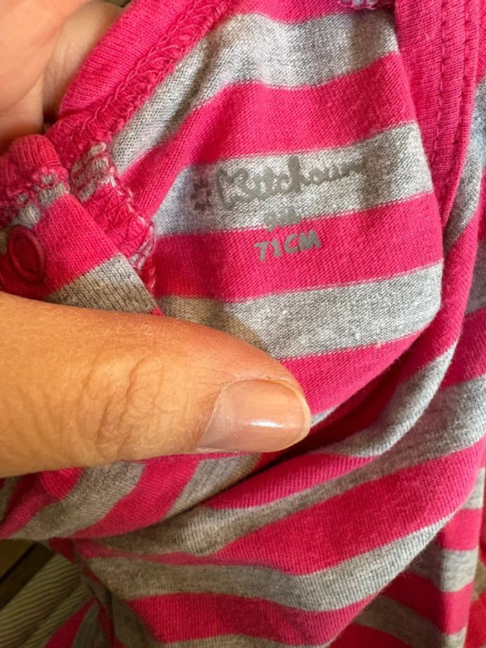 Ensemble rose et gris fille 9 mois - photo numéro 4