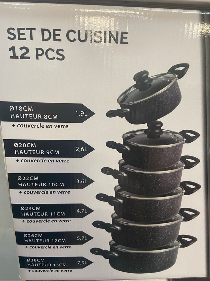 Batterie de faitout Napoleon 12pcs neuf sans pfoa - photo numéro 2