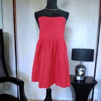 Robe bustier rose framboise cache cache 34