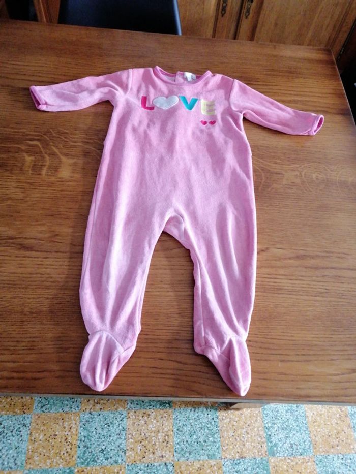 Pyjama 1 pièce fille kitchoun 18 mois