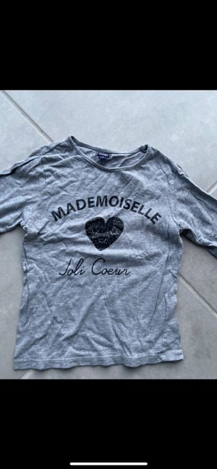 Tee shirt Coeur manches longues 5 ans - photo numéro 2