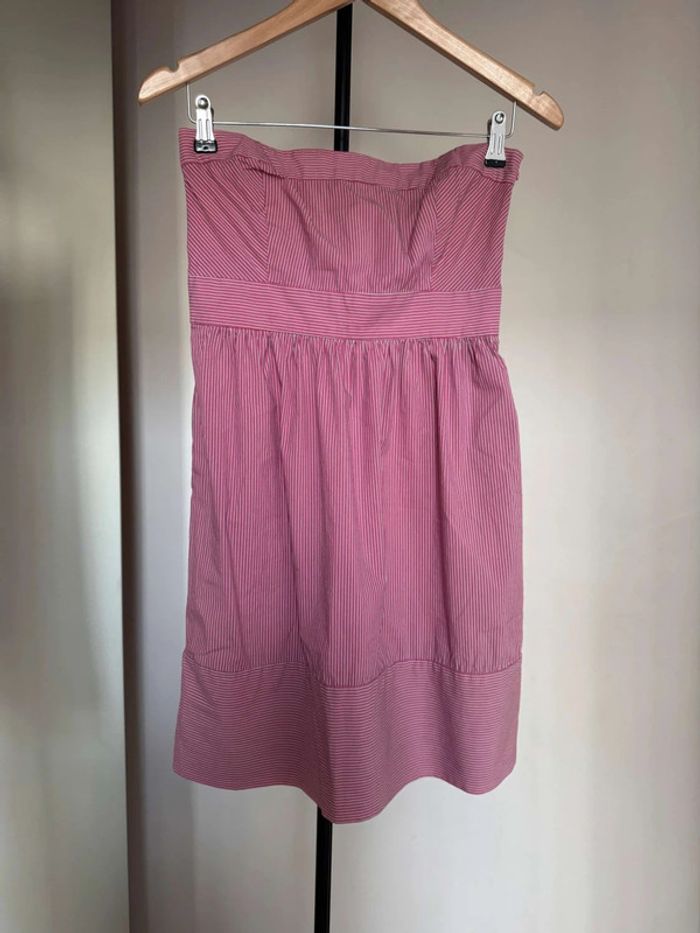 Robe rayée bustier M Zara