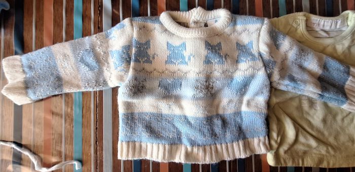 Lot 3 cardigans et pull bébé - photo numéro 2