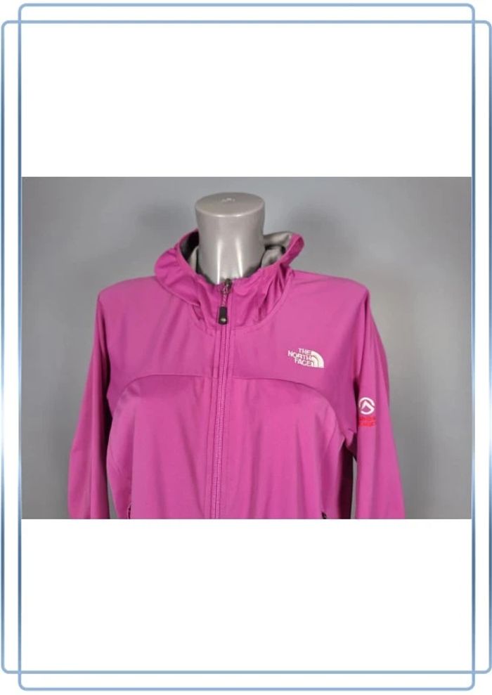 Veste full zip the north face femme violette taille Xl- summit series windstopper - photo numéro 2
