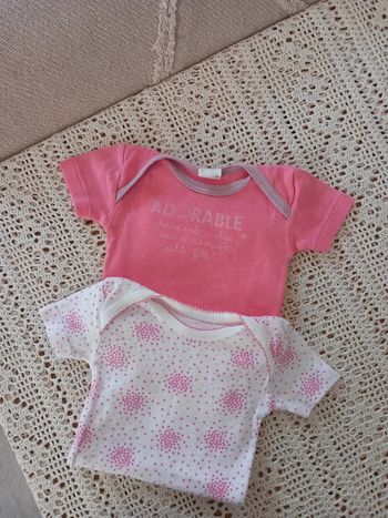 Lot 2 bodies bébé fille été