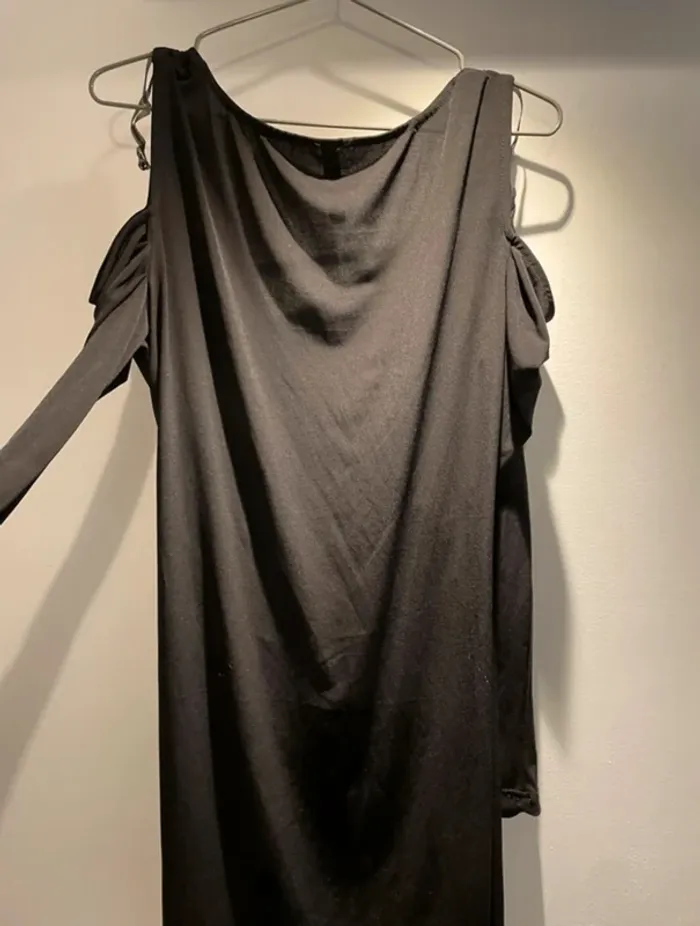 Robe drapée noire Rainbow T40/42 – très bon état - photo numéro 4
