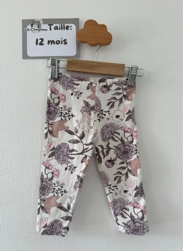 Legging lapin - taille 12 mois 80 cm 🌸