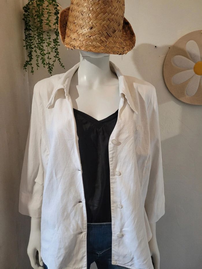 Veste chemise avec lin - photo numéro 9