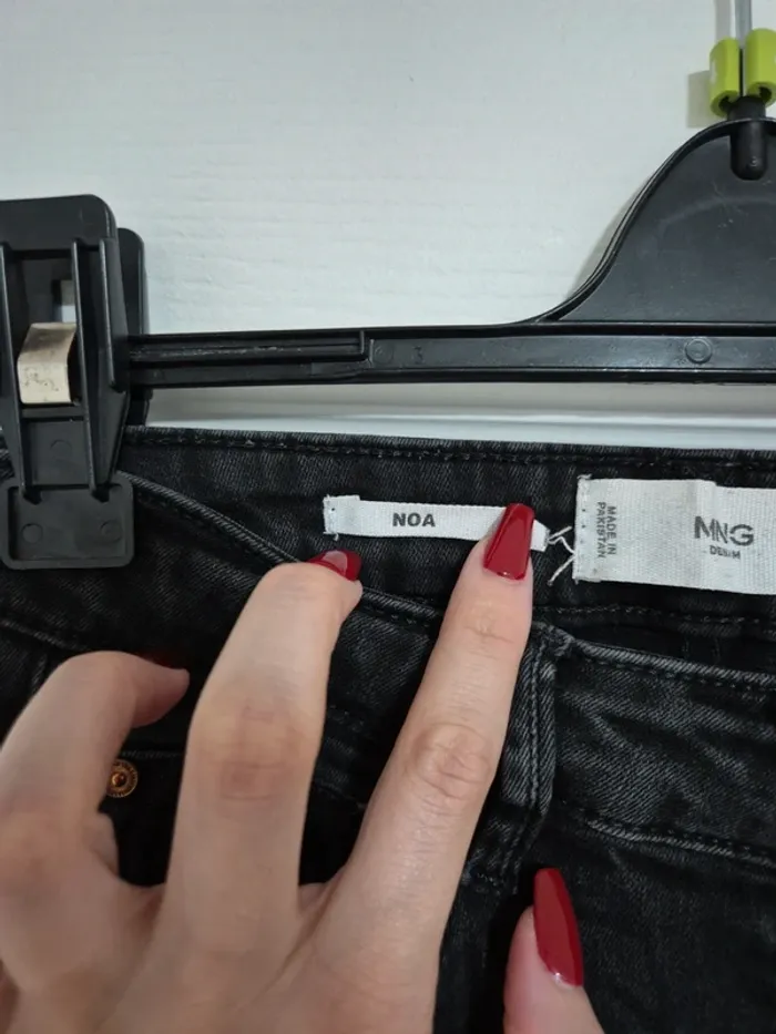 jean noa noir taille haute skinny mango - photo numéro 4
