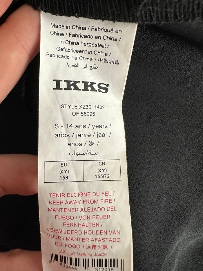 Robe noire et argentée strass et clous IKKS T36 S - photo numéro 9