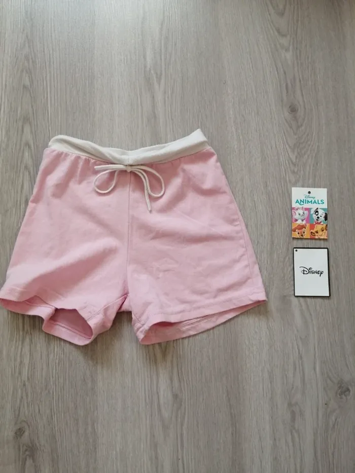 Ensemble top à fines bretelles et short rose et blanc rayé / yilibl / (10ans) - photo numéro 5