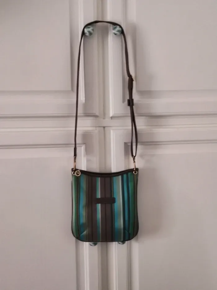 🌈 Crossybag 🌏 cuir et toile - photo numéro 8