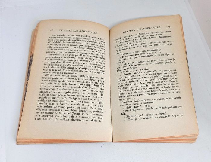 "Le chien des Baskerville. Sherlock Holmes", de Conan Doyle.
256 pages.
ISBN : 2.253.00314.X. - photo numéro 5