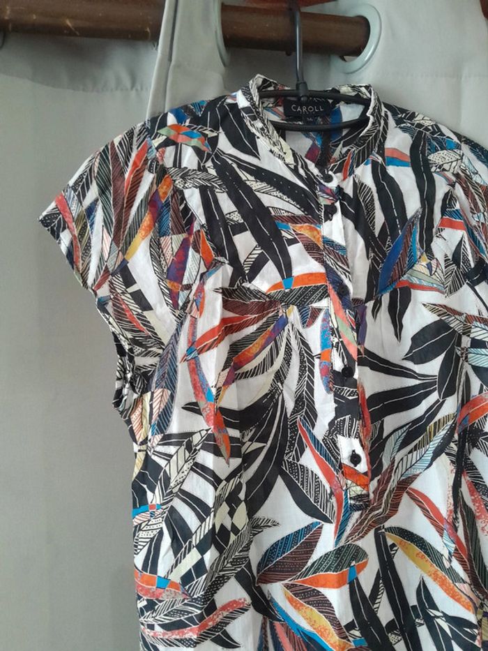 Blouse Caroll multicolore t.36 - photo numéro 4