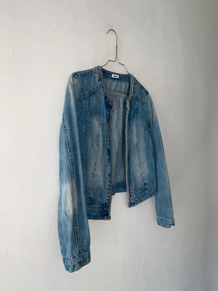 Veste en jeans bleu femme taille 40 - photo numéro 4