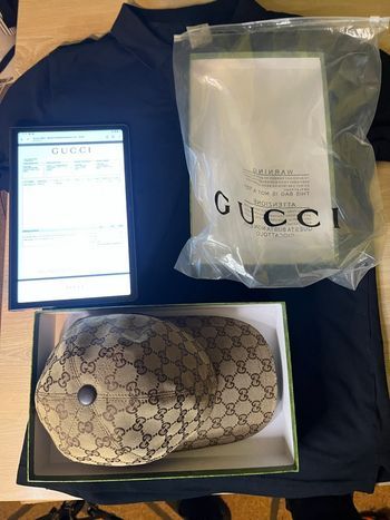 Casquette Gucci beige