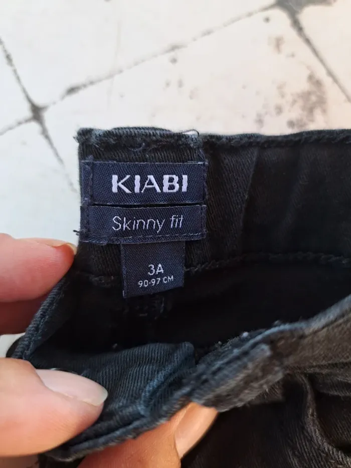 3ans kiabi jean noir skinny fit - photo numéro 2