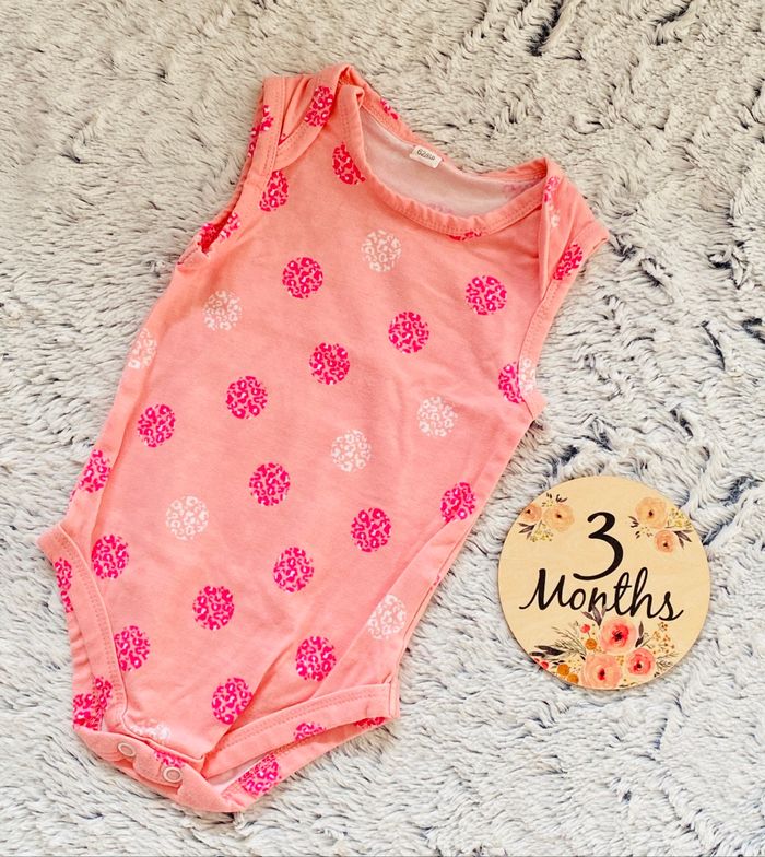 Body débardeur sans manches bébé fille 3 mois