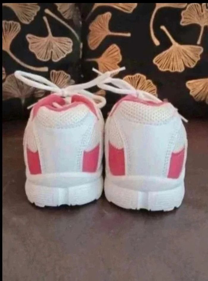Tennis Femme - Blanc / Rose - 39 - photo numéro 5