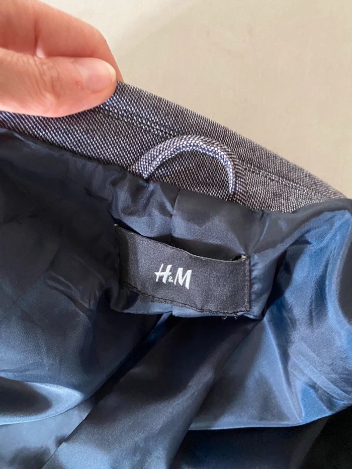 Blazer H&M bleu marine chiné taille 38/40 - photo numéro 17