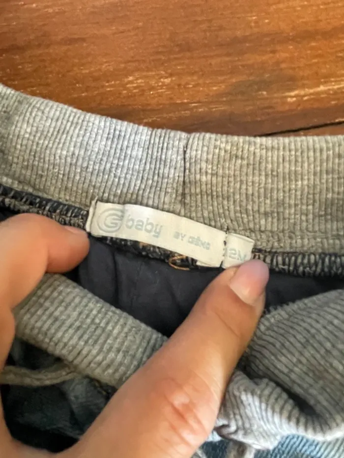 Pantalon jean Gemo baby 12 mois - photo numéro 2