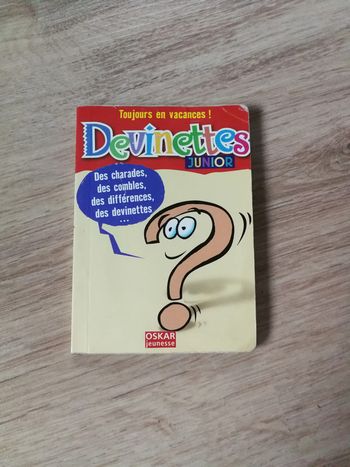 Toujours en vacances ! Devinettes junior, petit livre