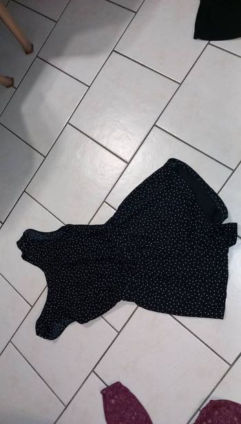 Cimbishort noir à pois majolica taille s femme 