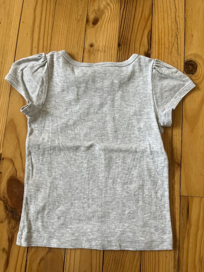 Tee-shirt gris Petit Bateau 4 ans - photo numéro 3