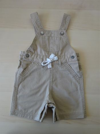Salopette short beige 6 mois