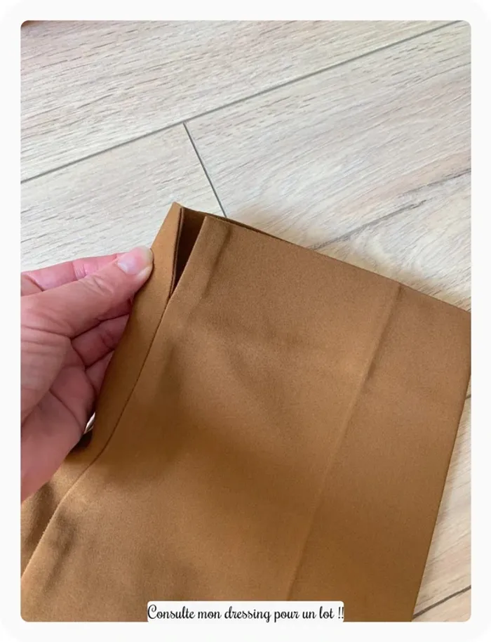 Pantalon marron ocre marque promod - photo numéro 2