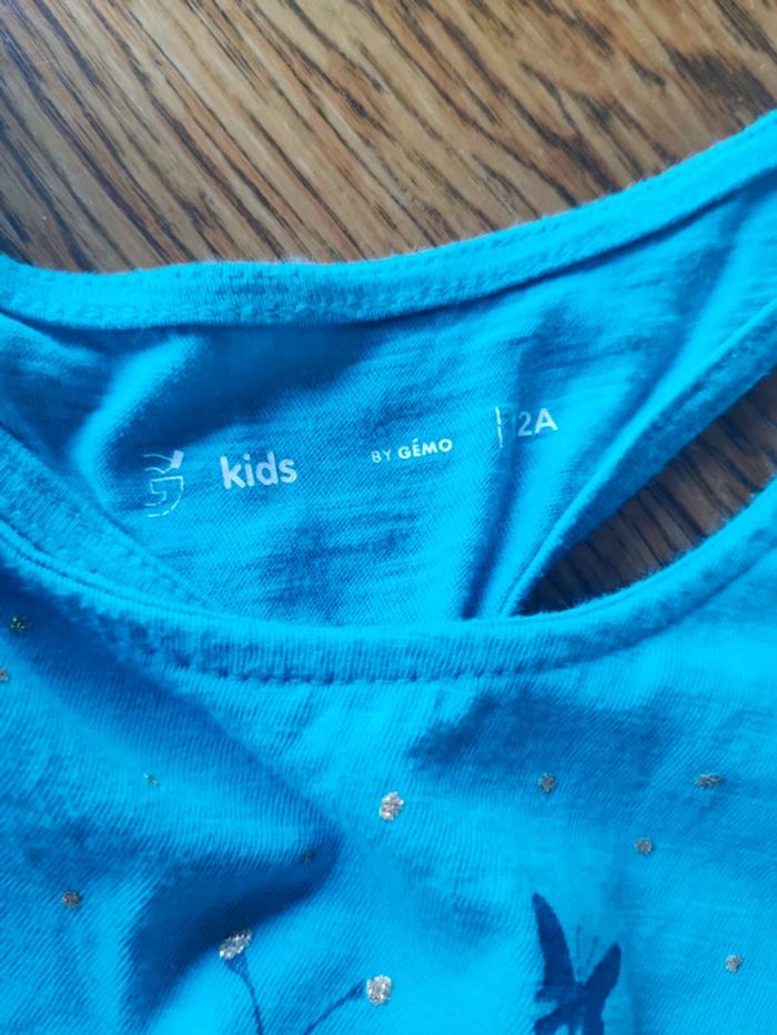 Robe été turquoise papillon 12 ans - photo numéro 7