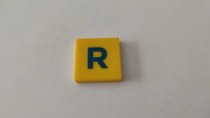 Lettre R pièce détachée jeu de société Scrabble Junior Mattel Games #B82