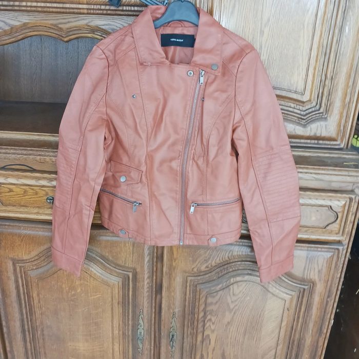 Simili cuir marron clair taille 38/ m vero moda