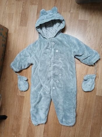 Combipilote  sans pied avec moufle amovible 12/18mois