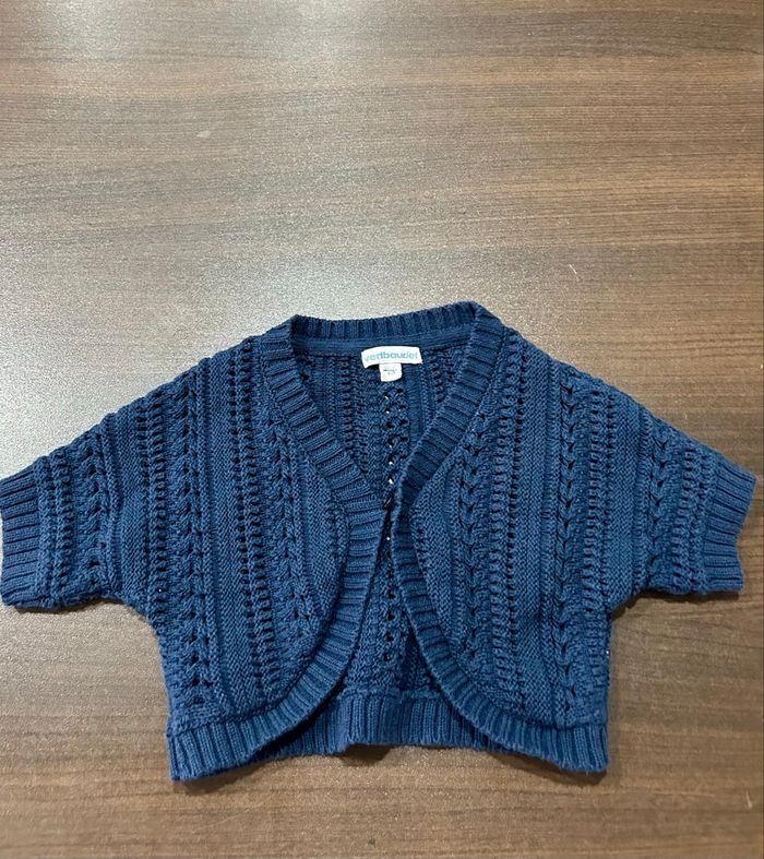 Gilet bleu Verbaudet 6 mois