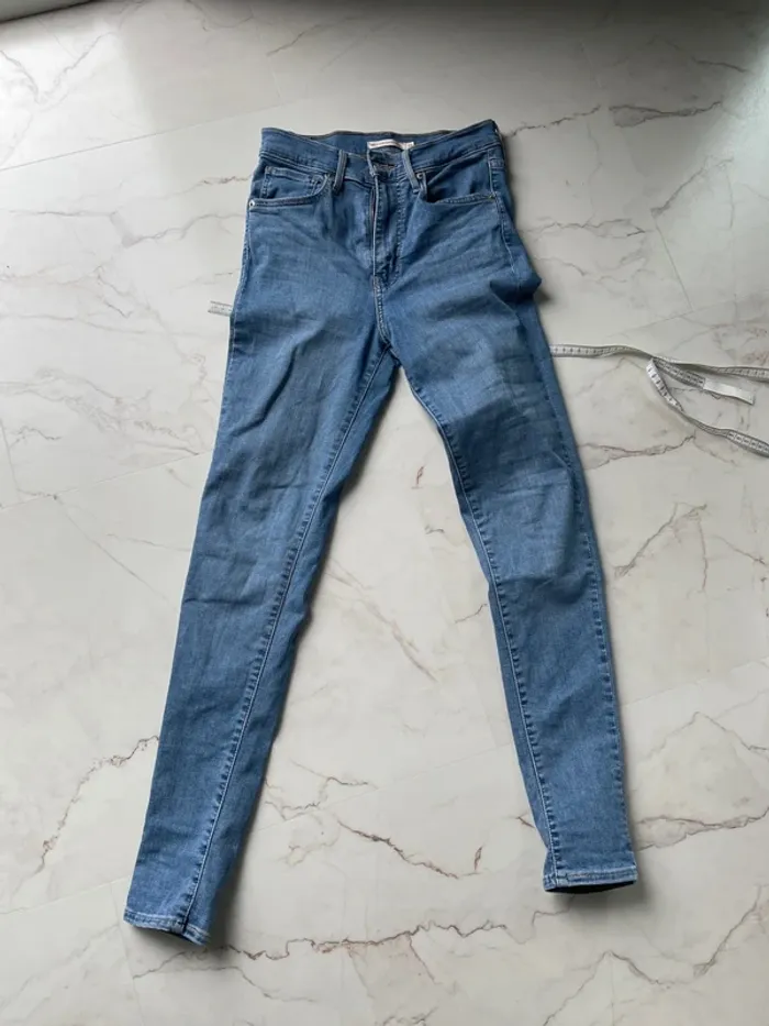 Jean levi’s high super skinny 28 bleu - photo numéro 2
