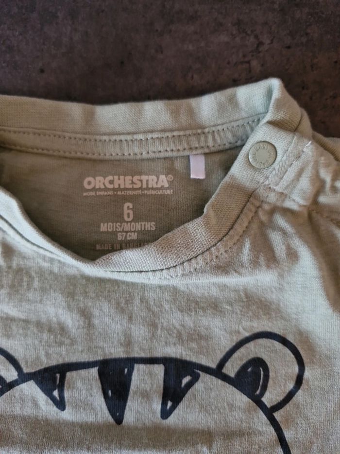 Tee-shirt manches longues 6 mois - photo numéro 2