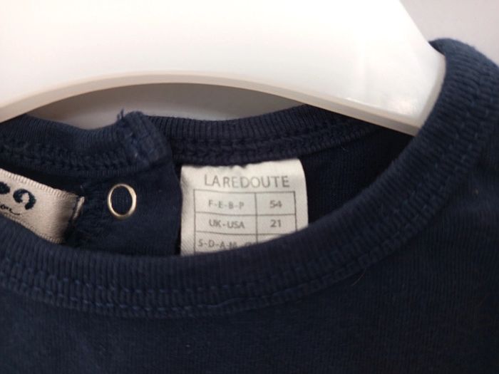 T-shirt manche longue 1 mois - photo numéro 2
