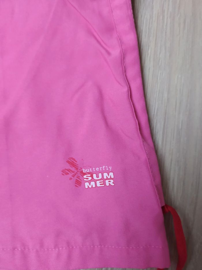 Robe rose 12 mois avec des papillons et fermeture éclair dans le dos - photo numéro 3