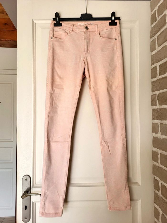 Jean slim rose poudré Only
