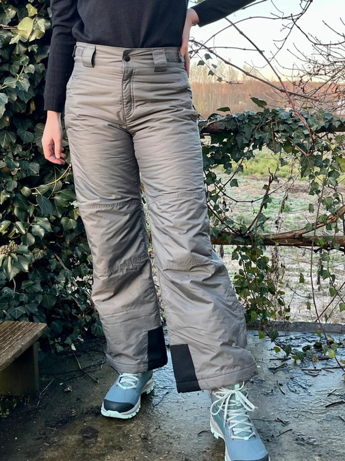 Pantalon de ski taille mi haute évasé, gris - Columbia