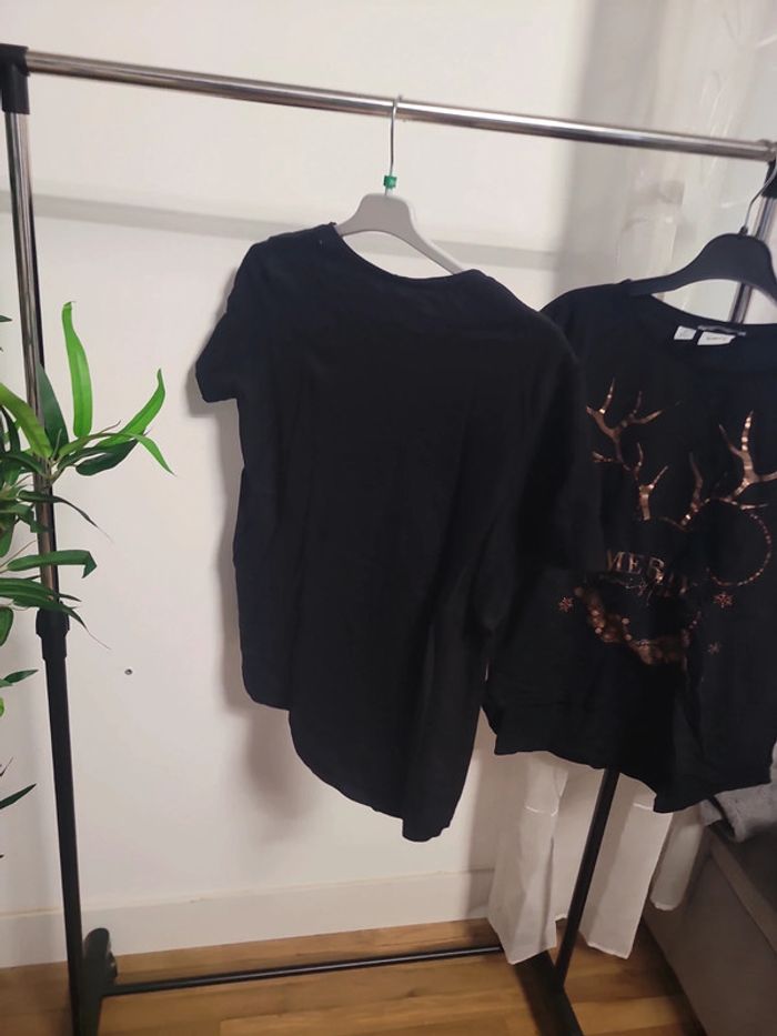 Lot tee-shirt noir disney - photo numéro 4